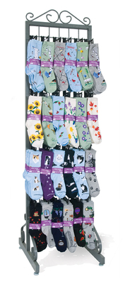 Boutique Grid Rack with 144 pairs of socks