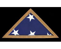 Flag Presentation Case from USS Constitution Wood