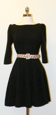 Black Dress w/ V Cut Back