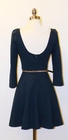 Blue Dress w/Scoop Back