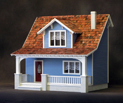 Finished Beachside Bungalow Dollhouse Model