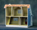 Finished Beachside Bungalow Dollhouse Model