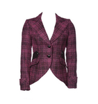 Magenta Plaid Riding Jacket
