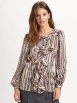 Cascade Ruffle Blouse