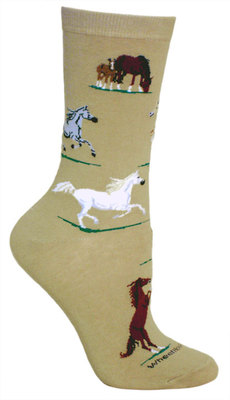 Wild Horses on khaki LW639