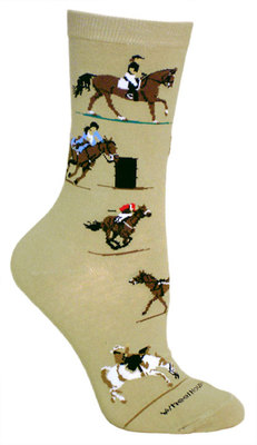 Equestrian on khaki LW641