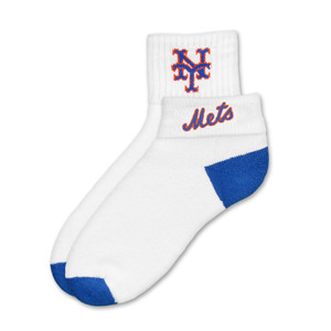 New York Mets Short Crew Roll Down Sock