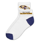 Baltimore Ravens Short Crew Roll Down Sock