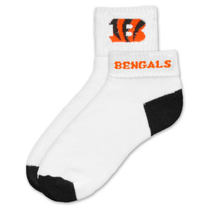 Cincinnati Bengals Short Crew Roll Down Sock