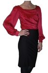 LEONA Lila Blouse and NICOLE MILLER Pencil Skirt