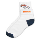 Denver Broncos Short Crew Roll Down Sock