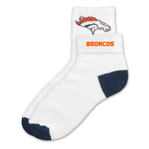 Denver Broncos Short Crew Roll Down Sock
