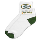 Greenbay Packers Short Crew Roll Down Sock