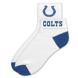 Indianapolis Colts Short Crew Roll Down Sock