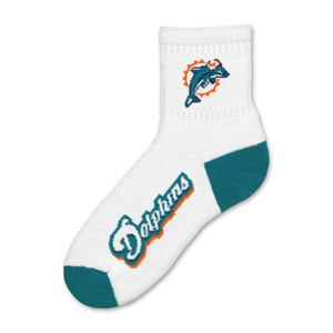 Miami Dolphins Short Crew Sock