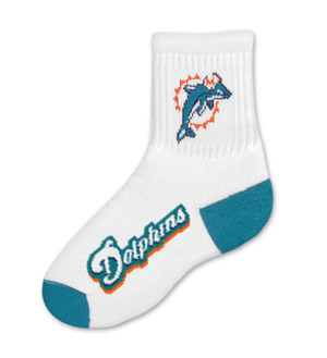 Miami Dolphins Short Crew Kids Sock