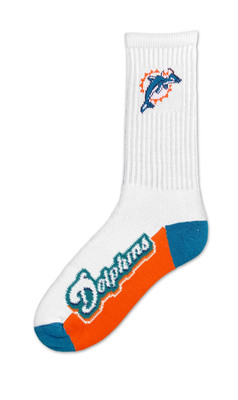 Miami Dolphins Long Crew Sock