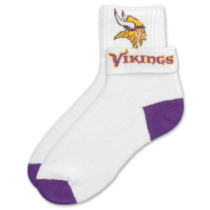 Minnesota Vikings Short Crew Roll Down Sock