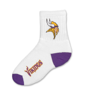 Minnesota Vikings Short Crew Kids Sock