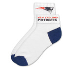 New England Patriots Short Crew Roll Down Sock