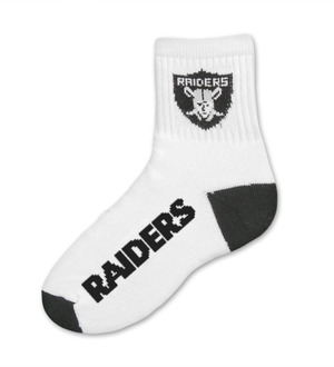 Oakland Raiders Short Crew Kids Sock