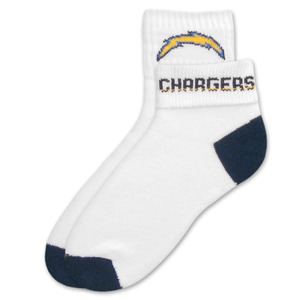 San Diego Chargers Short Crew Roll Down