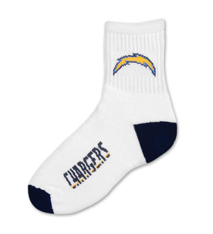 San Diego Chargers Short Crew Kids Sock