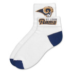 St. Louis Rams Short Crew Roll Down Sock
