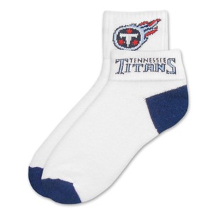 Tennessee Titans Short Crew Roll Down Sock
