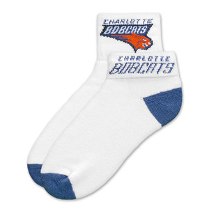 Charlotte Bobcats Short Crew Roll Down Sock