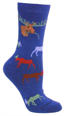 Colorful Moose Rack, Vermont blue LW655