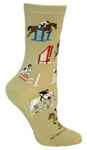 Jumping Horses on khaki LW638