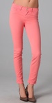 Luxe Twill 811 Mid Rise Skinny in Coral