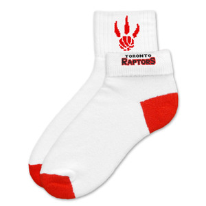 Toronto Raptors Short Crew Roll Down Sock