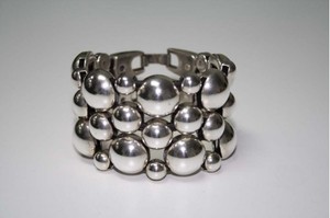 Metal and Crystal Cuff