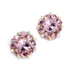 Pink Crystal Stud Earrings
