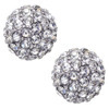 Crystal Silver Stud Earrings