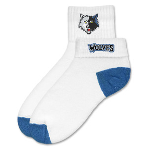 Minnesota Timberwolves Short Crew Roll Down Sock