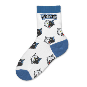 Minnesota Timberwolves All Over Kids Sock