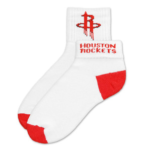 Houston Rockets Short Crew Roll Down Sock