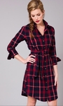 Plaid Shirt Dress