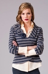 Striped Sweater Jacket
