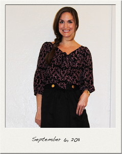 Lauren Tie Blouse in Mulberry