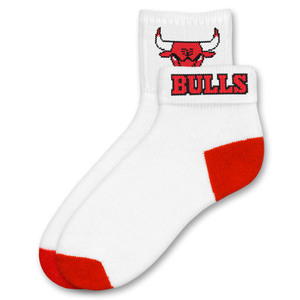 Chicago Bulls Short Crew Roll Down Sock