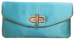 Satin with Turnlock Clutch