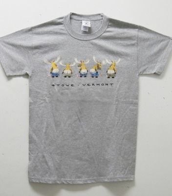 Mooning Moose Stowe Vermont Tee Shirt