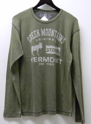 Stowe Vermont Long Sleeve Thermal - Green