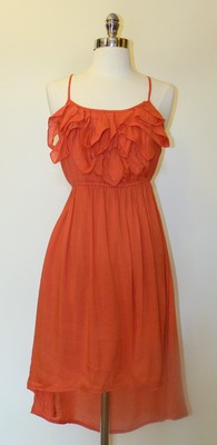 Ruffle Top Dress - Tomato