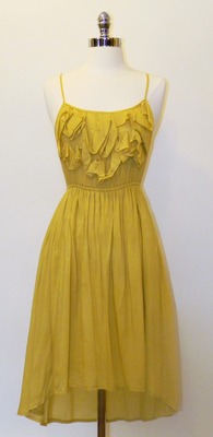 Ruffle Top Dress - Mustard