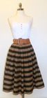Black and brown striped skirt